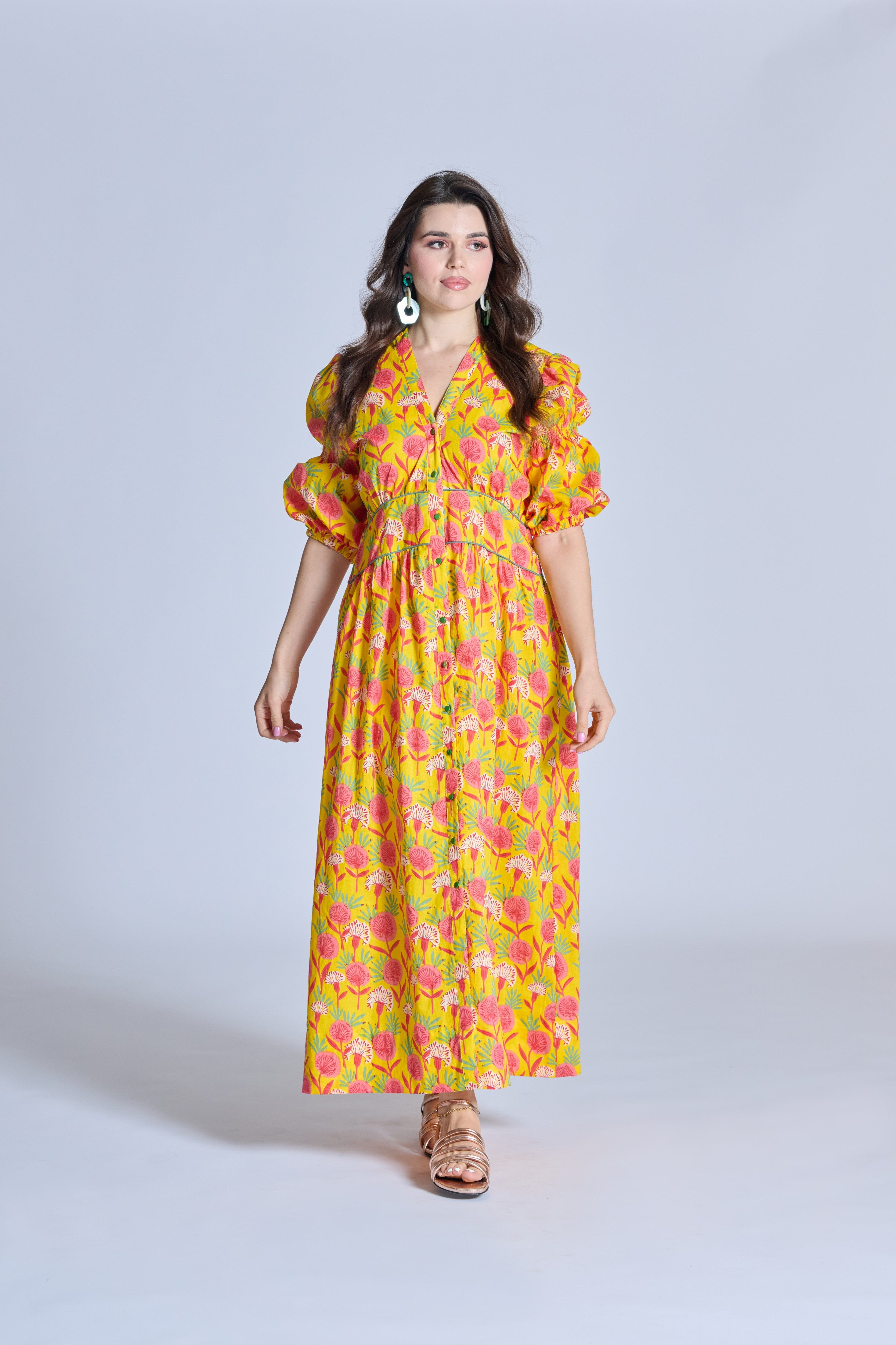 J011 Printed Cotton Dress