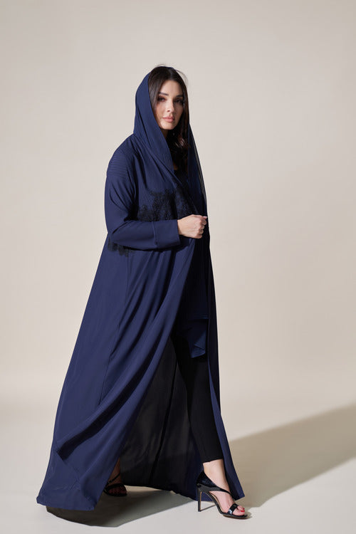 A0218 French georgette with lace and embroidery