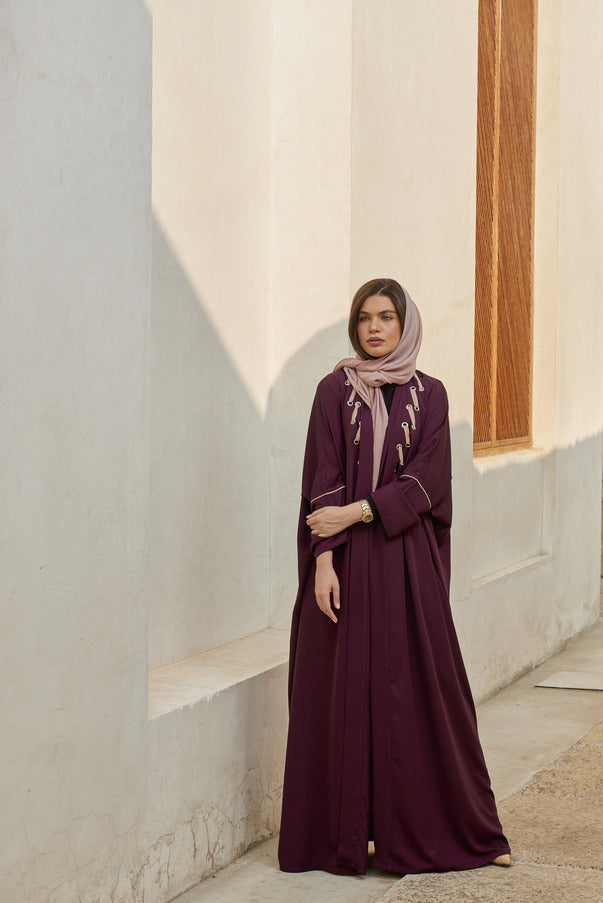 A0158 Marron with nude eyelet design