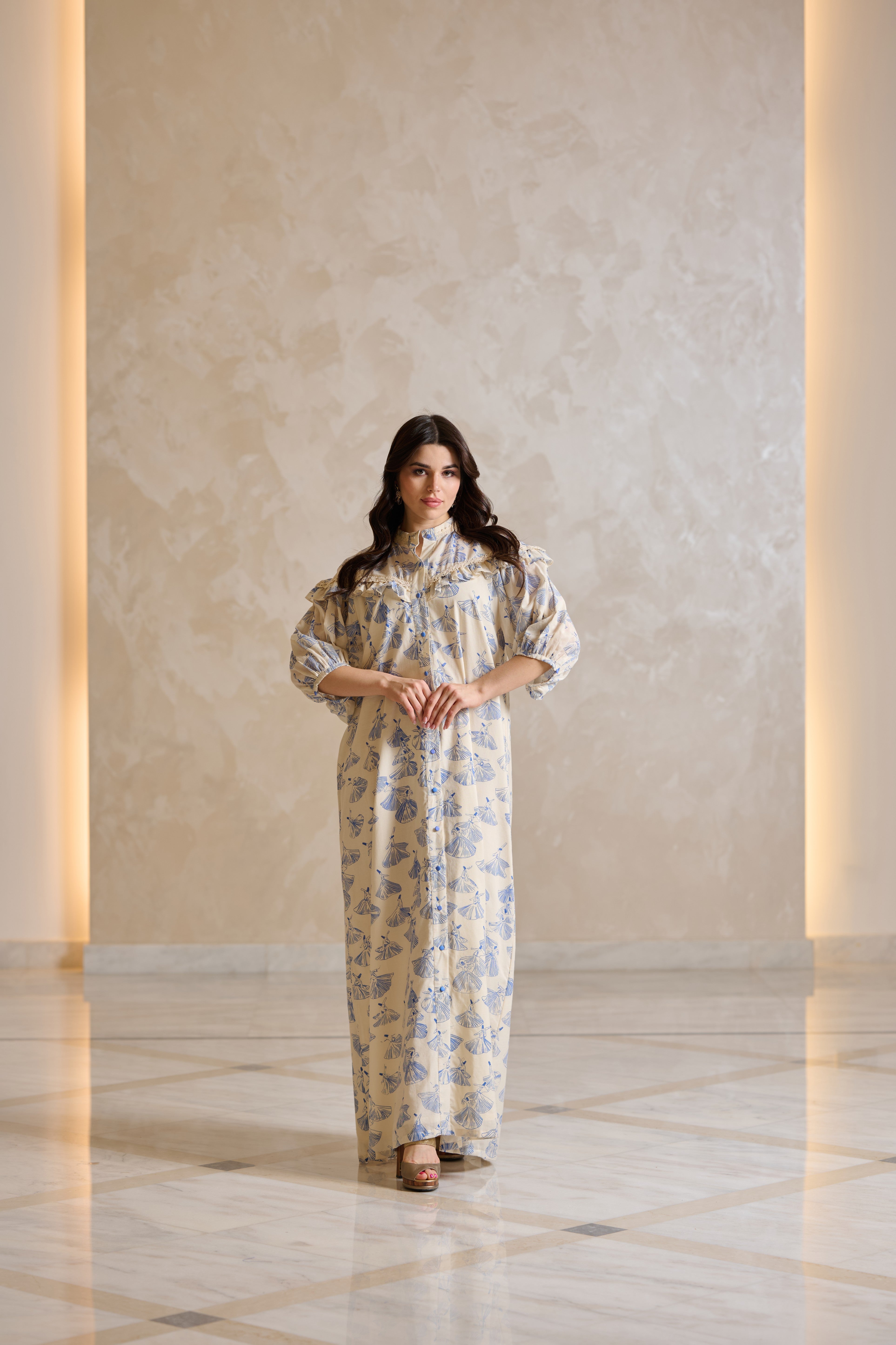 J082 Cotton Printed With Lace